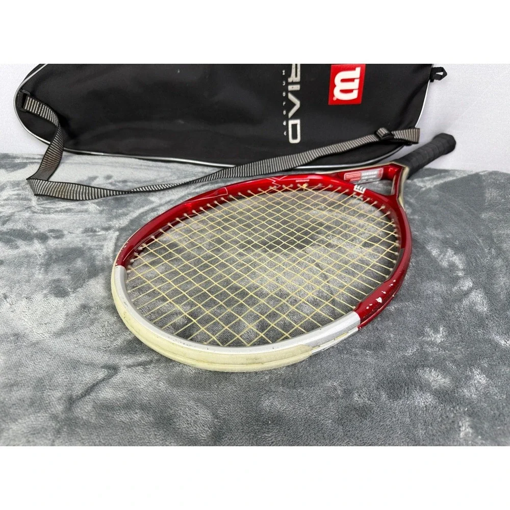 Wilson Triad Technology 125 PWR Tennis Racquet with Case‎ Red/Silver